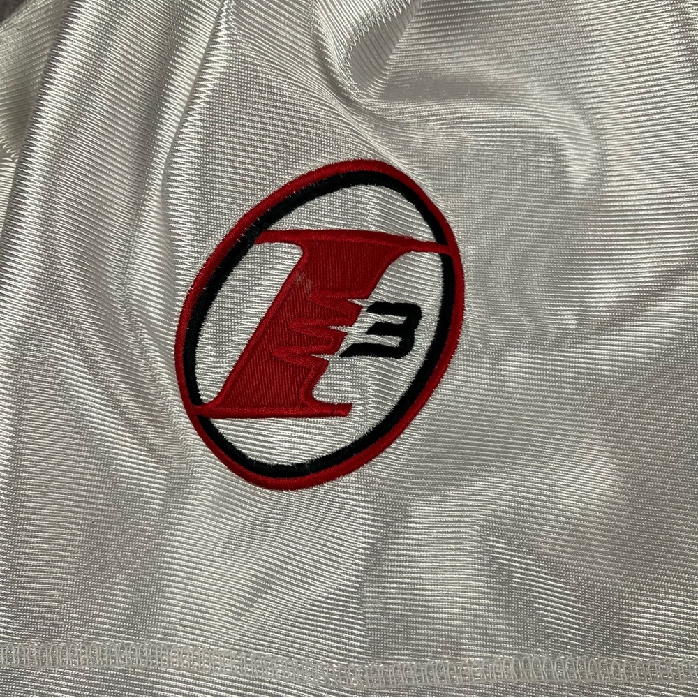 Reebok Iverson Jersey Mens Large Red White Vintage Split Football Embroidered - Picture 4 of 11